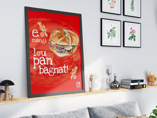Affiche-Pan-Bagnat-Ambiance sur étagère