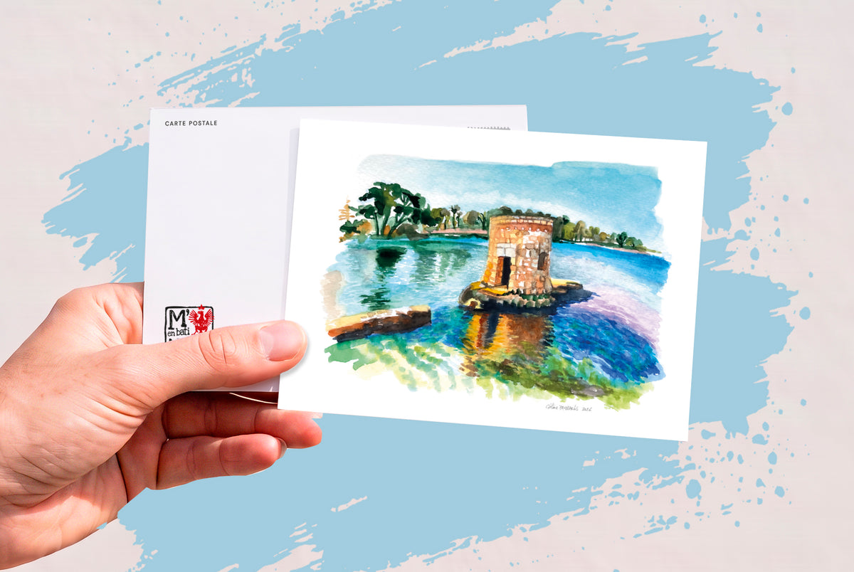 Carte-Postale-Antibes-plage-des-ondes