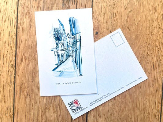 Carte-postale-Nice-palais-Lascaris
