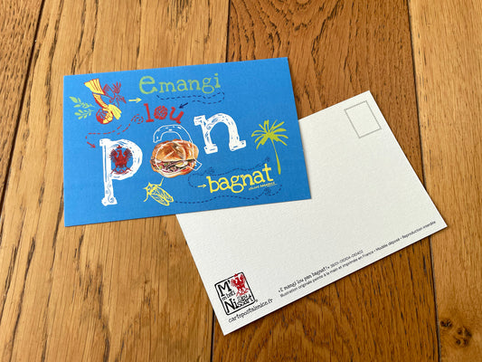 Lou Pan Bagnat fond azur - modèle immersive