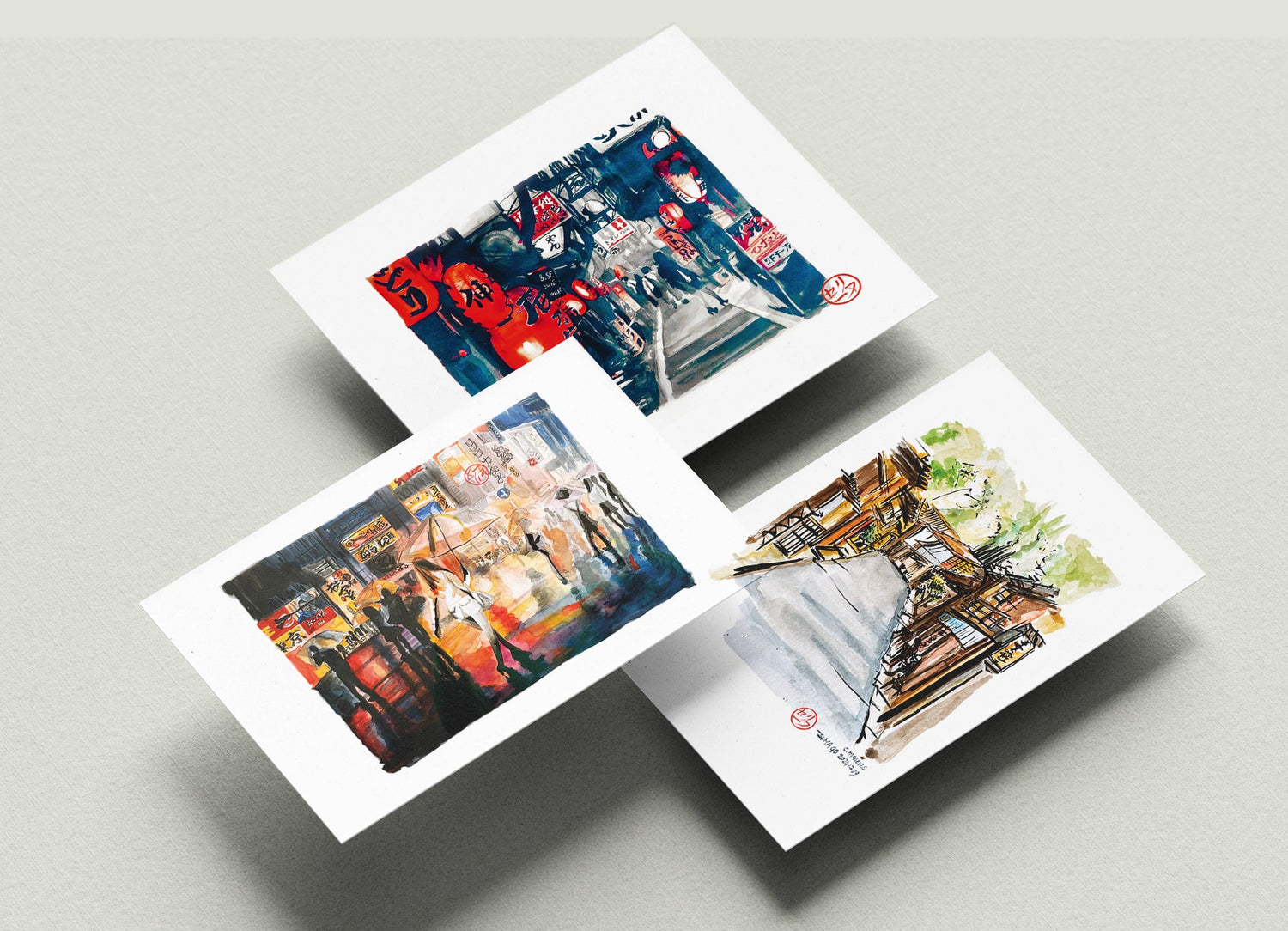 Collection les rues japonaises