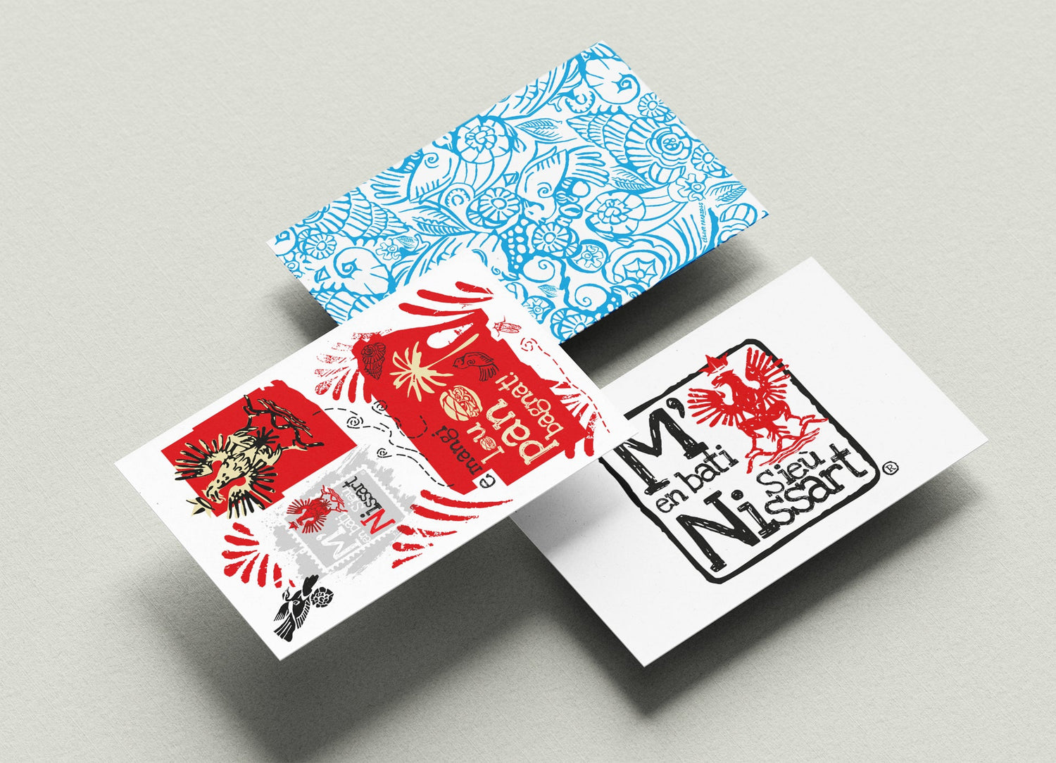 Collections de cartes potales illustrations Niçoises