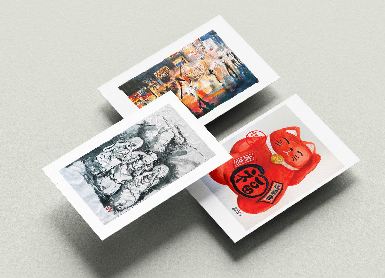 Œuvres originales et reproductions du japon