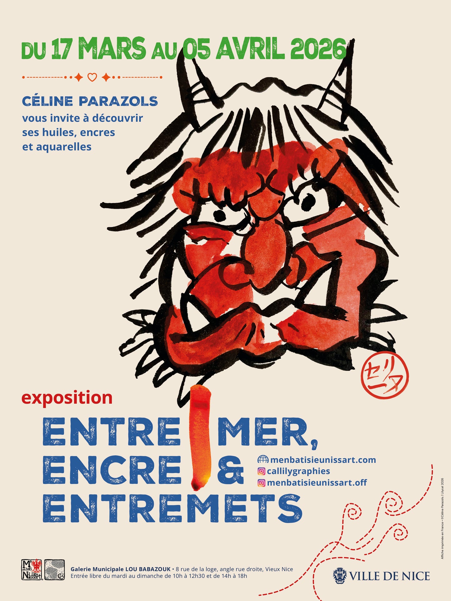 Affiche-Babazouk celine parazols printemps 2026