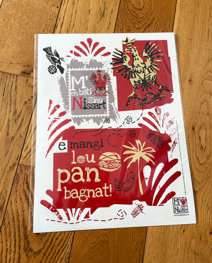 Affiche " Aigle e mangi " - Studio Cartes Postales Nice