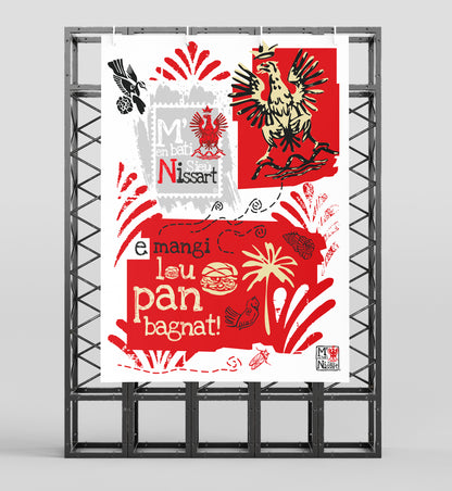 Affiche " Aigle e mangi " - Studio Cartes Postales Nice