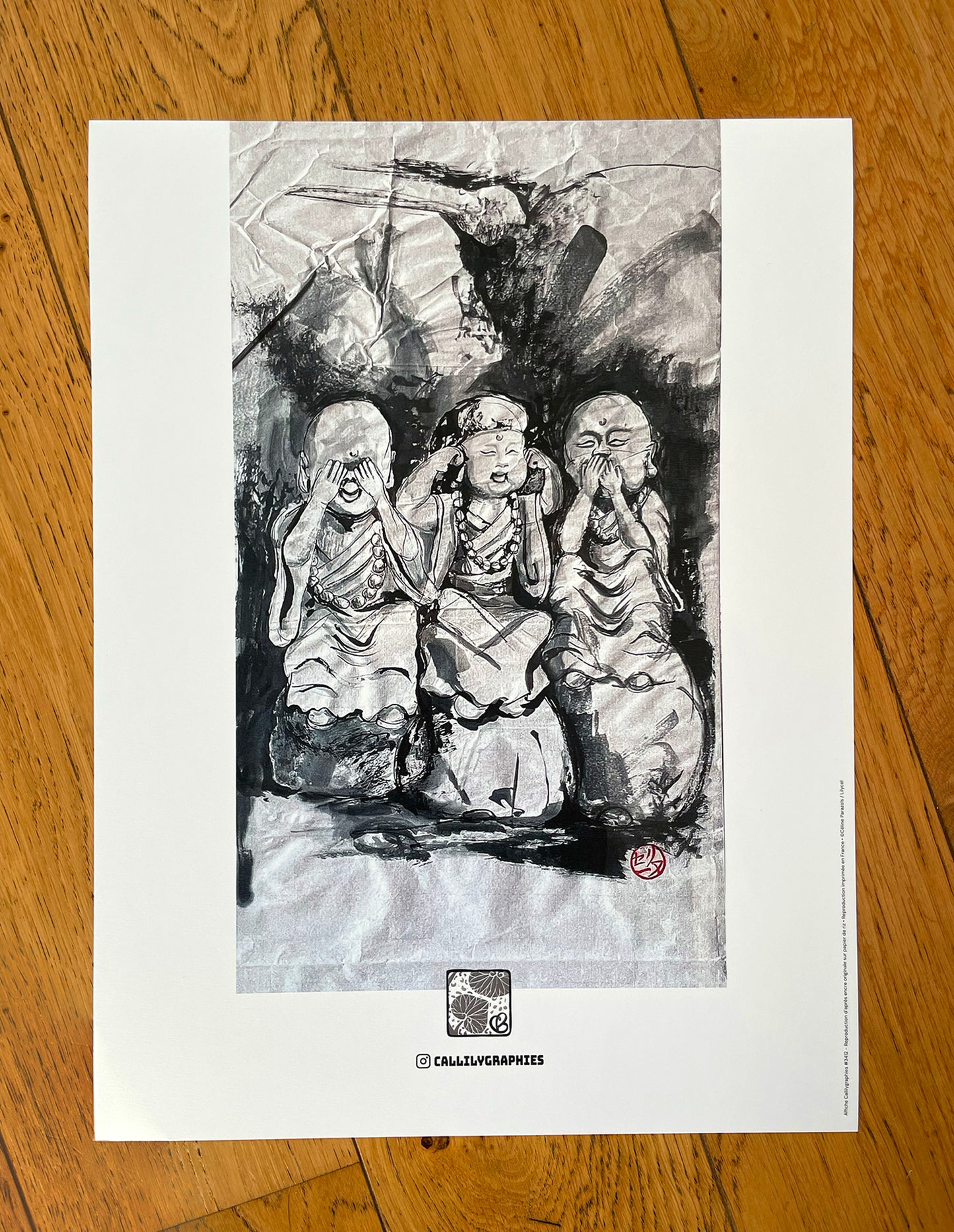 Affiche du japon statuettes Jizô