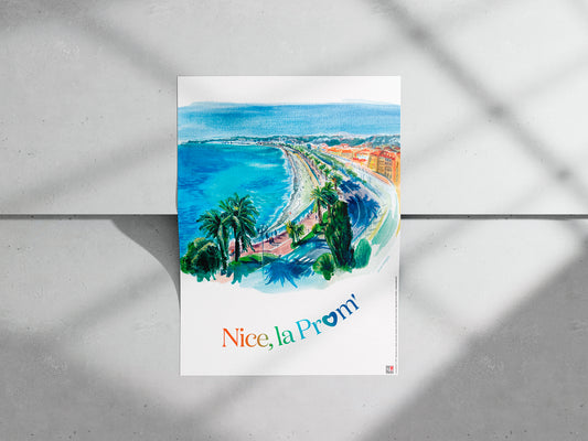 Ambiance-Affiche-A3-Nice-promenade-des-anglais