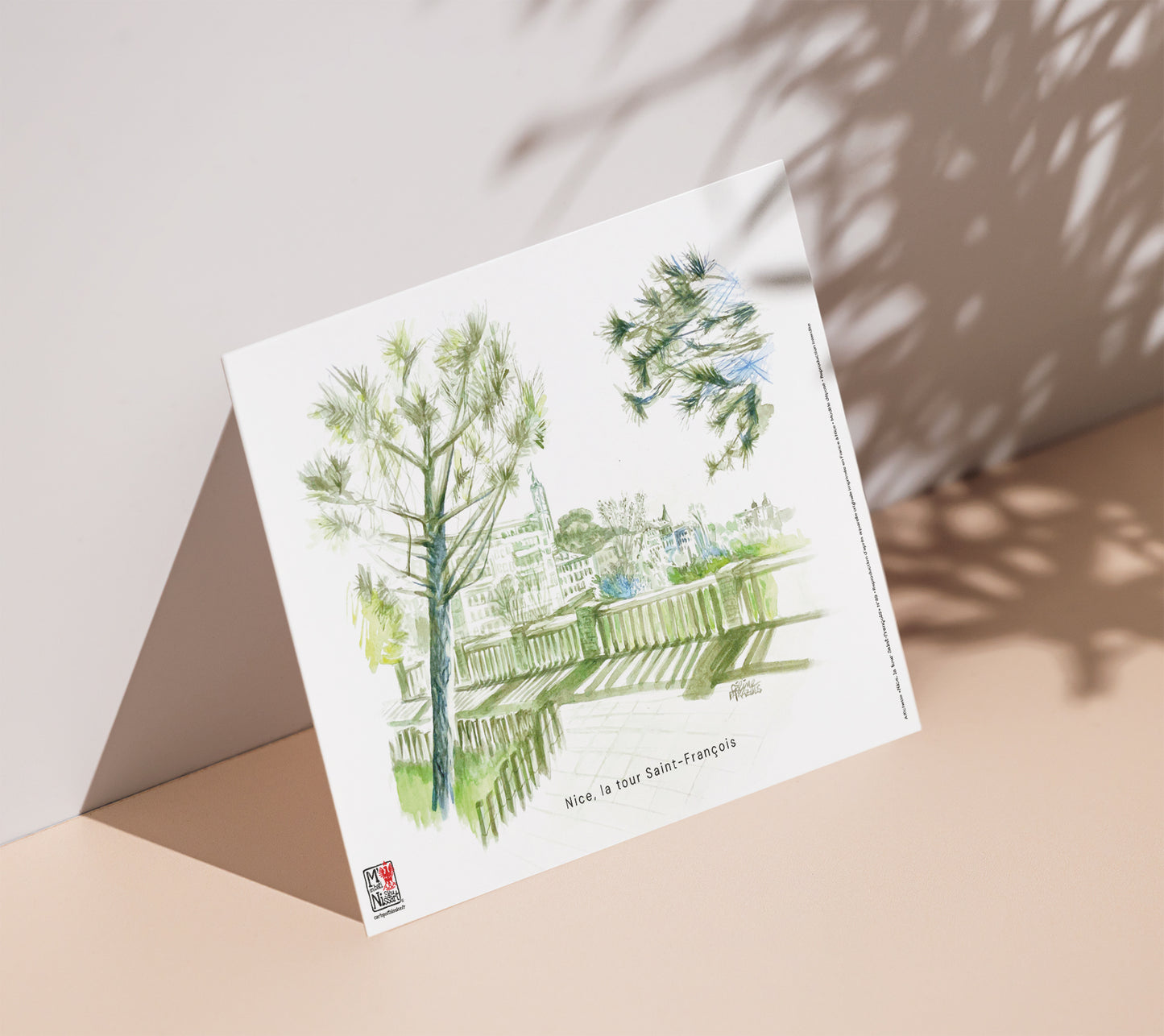 Affichette A4 - Nice, la tour Saint-François