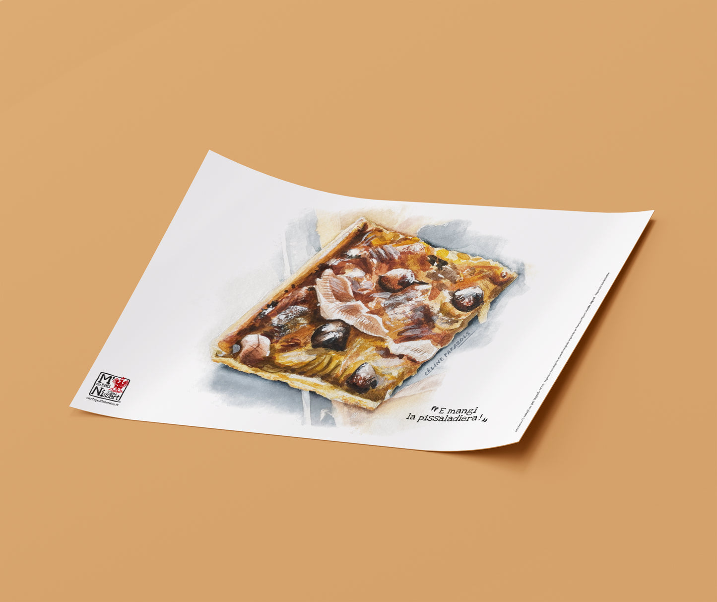 Affichette A4 - La pissaladière