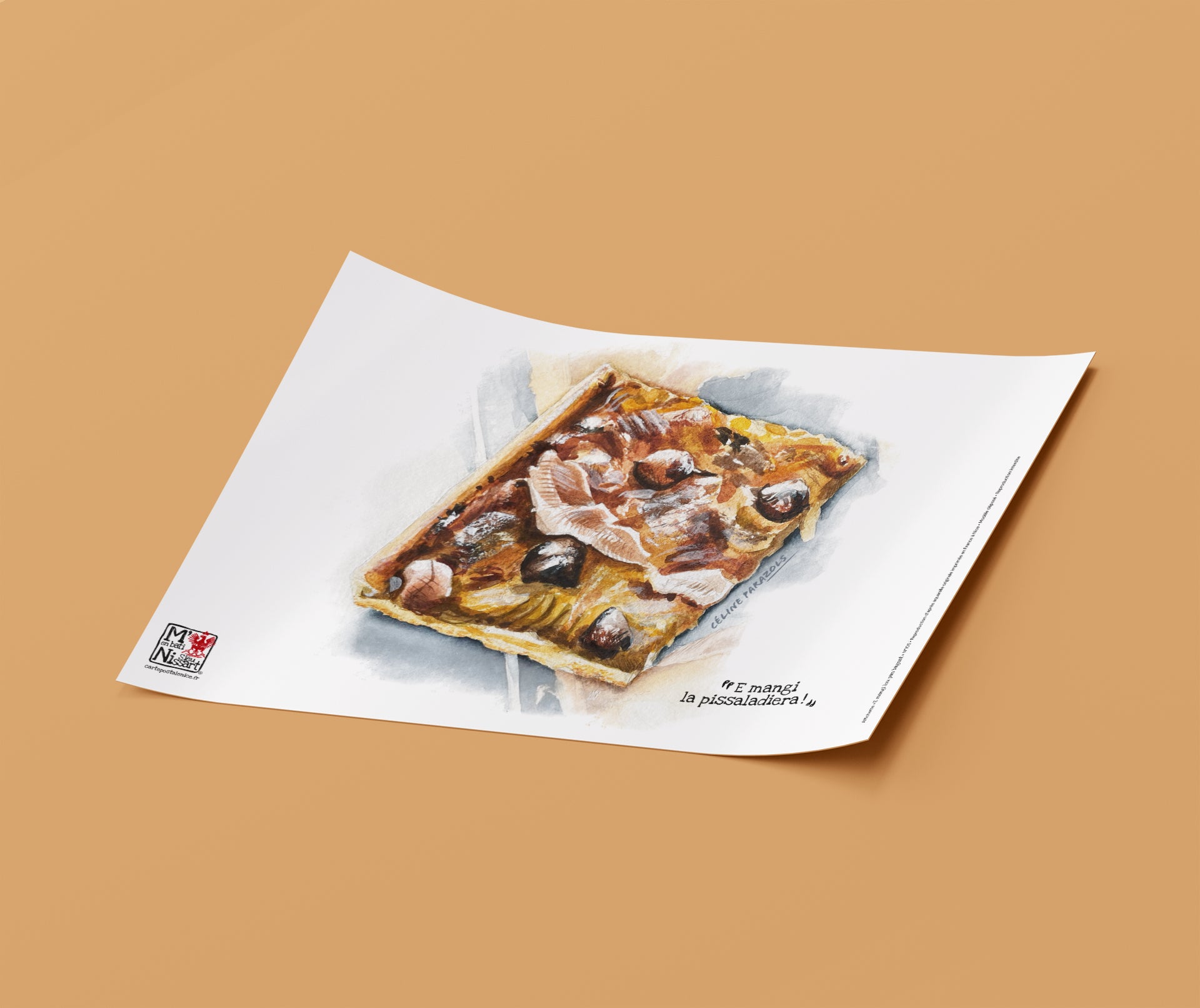 Ambiance-Affichette-Pissaladiere de Nice