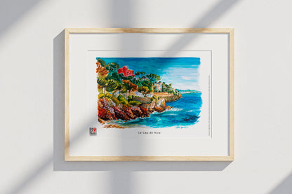 Aquarelle le Cap de Nice