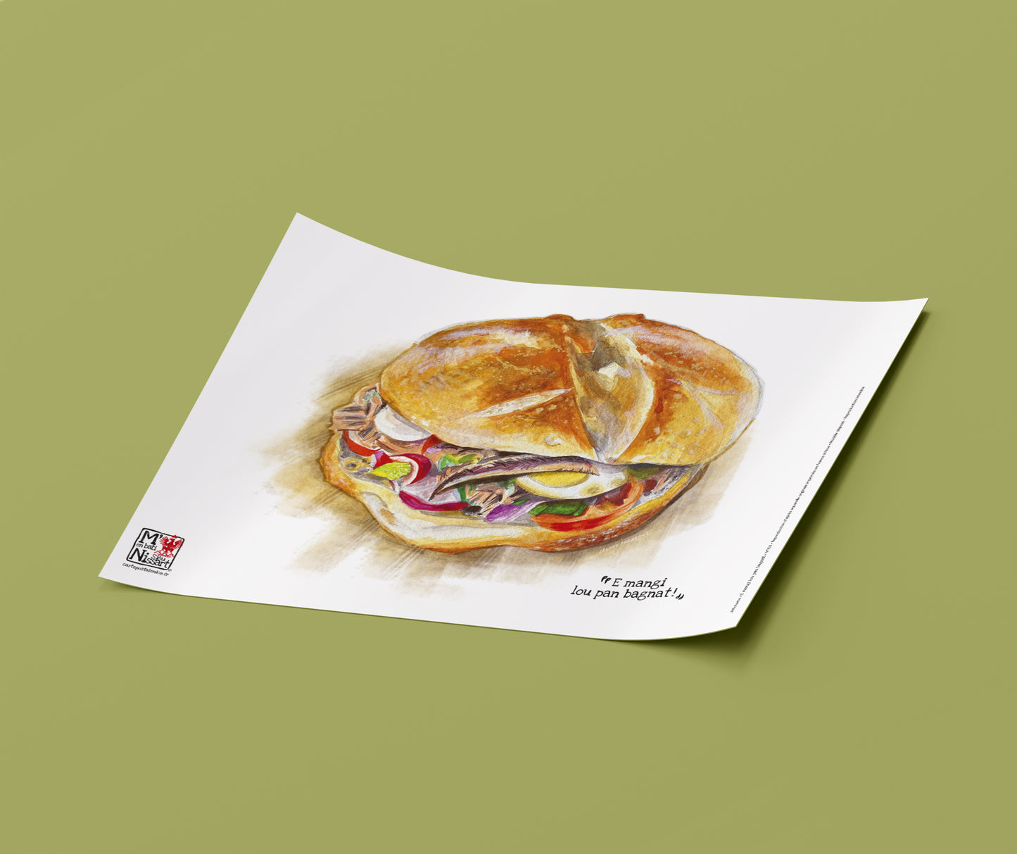 Affichette A4 - Le Pan-bagnat