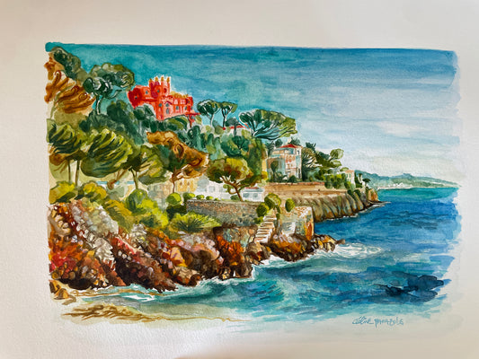 Aquarelle-le-cap-de-Nice-Celine-Parazols