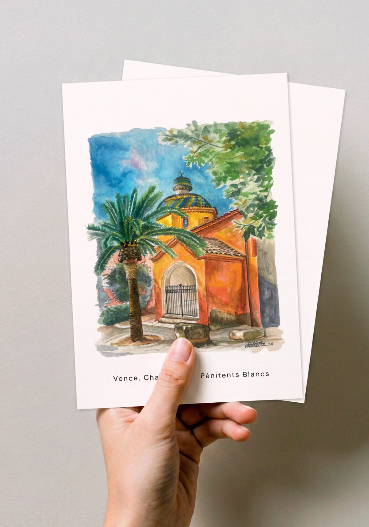 Carte-Postale-Vence-Chapelle-des-Penitents-Blancs