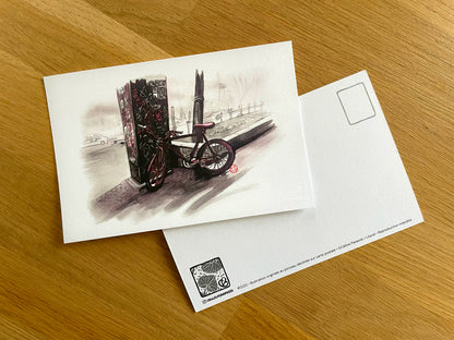 Carte postale " Vélo à Tokyo "