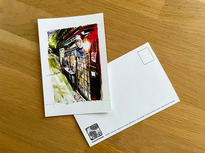 Carte postale " Une échoppe à Takayama "