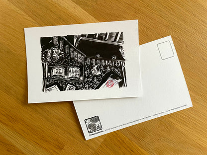 Carte postale " Un restaurant façon kabuki à Tokyo "