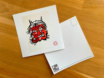 Carte postale " Tengu "