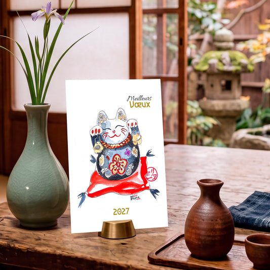 Carte-postale-Maneki-Neko-ambiance-8737