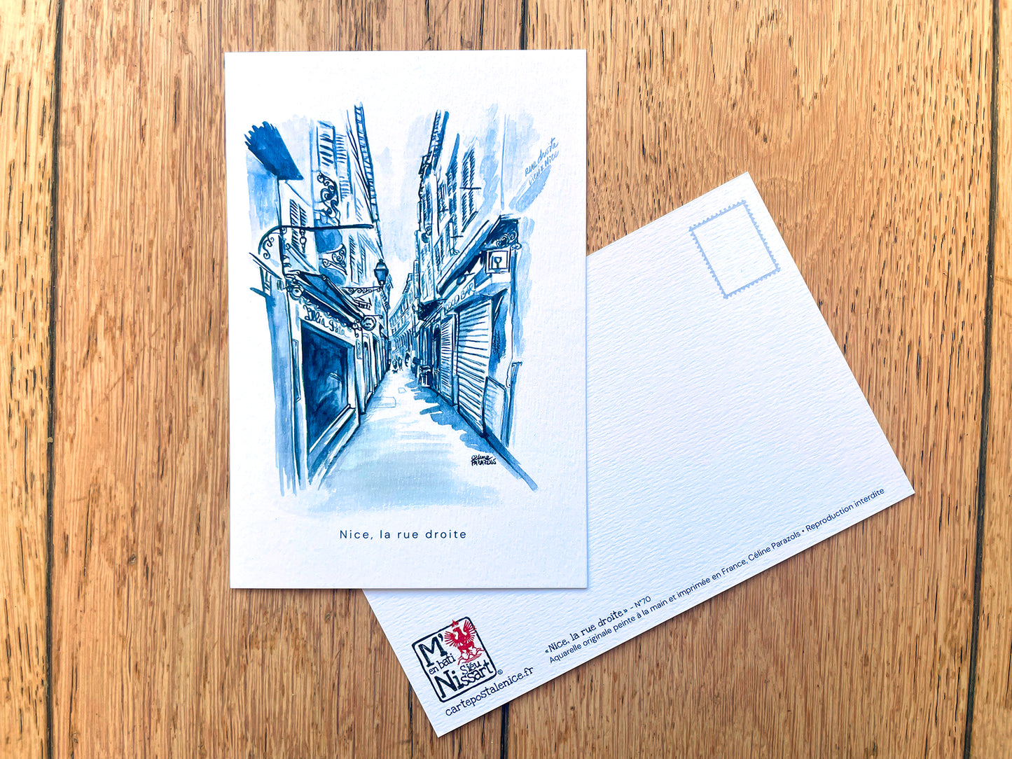 Carte-postale-Nice-rue-Droite