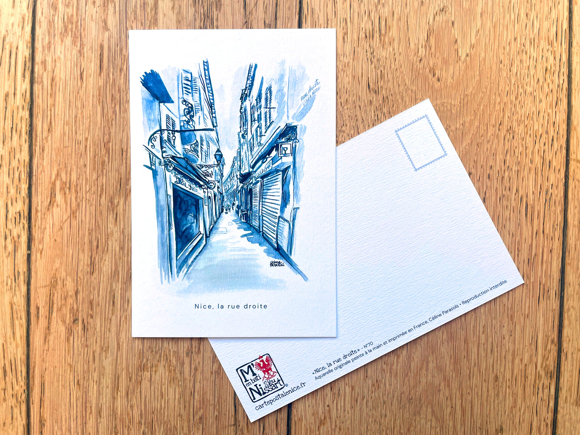 Carte-postale-Nice-rue-Droite
