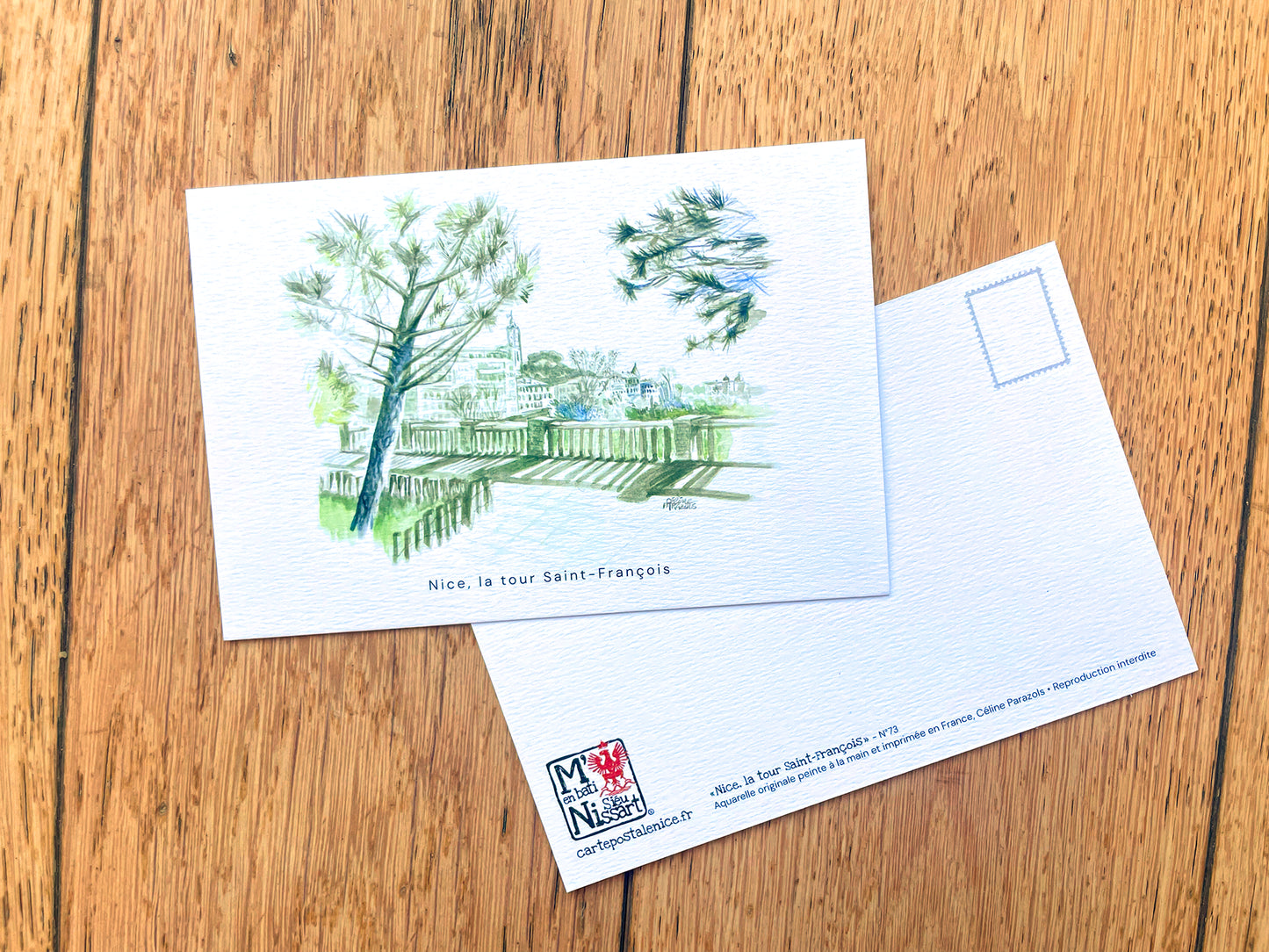Carte-postale-Nice-tour-Saint-Francois
