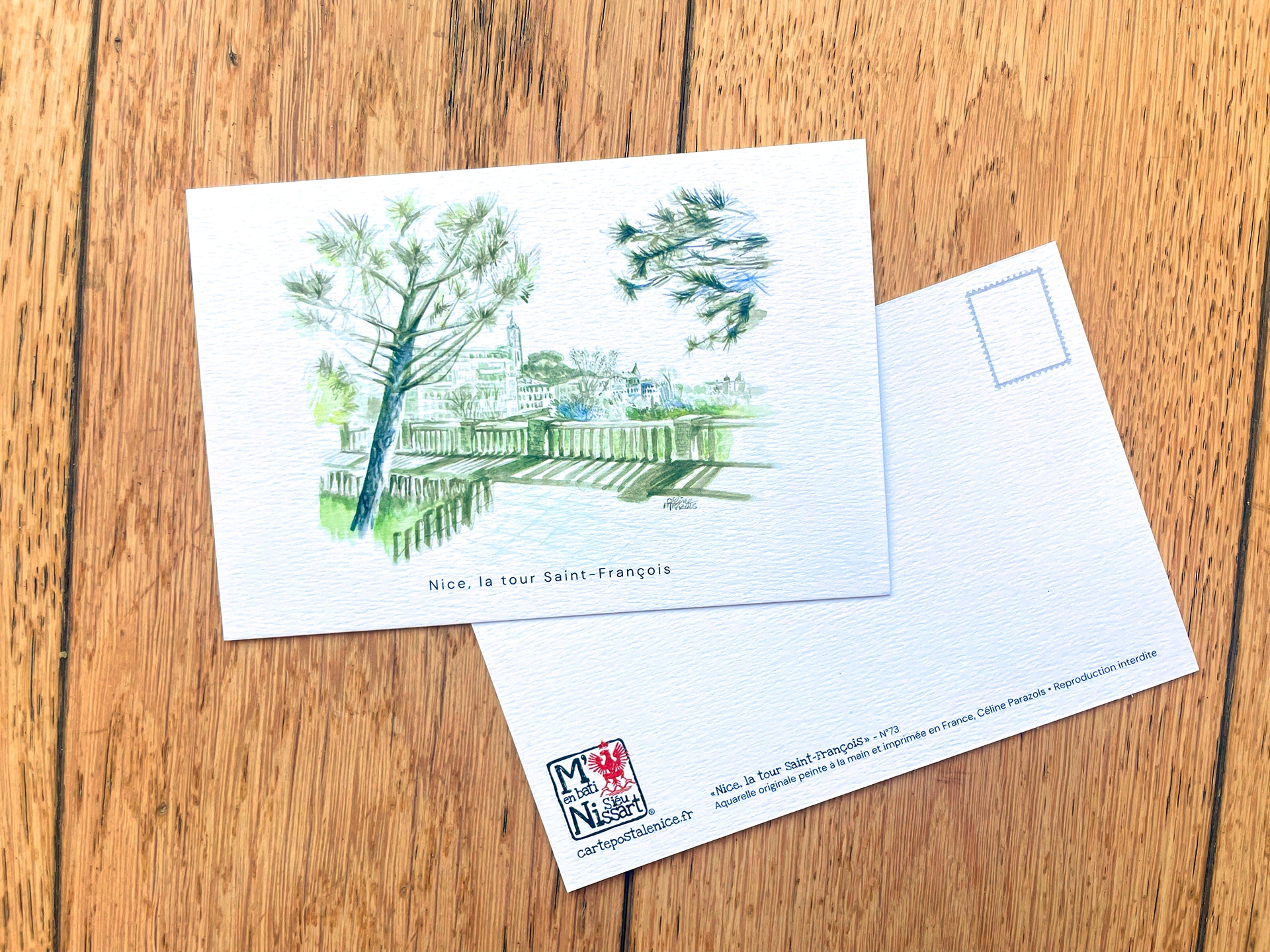 Carte-postale-Nice-tour-Saint-Francois