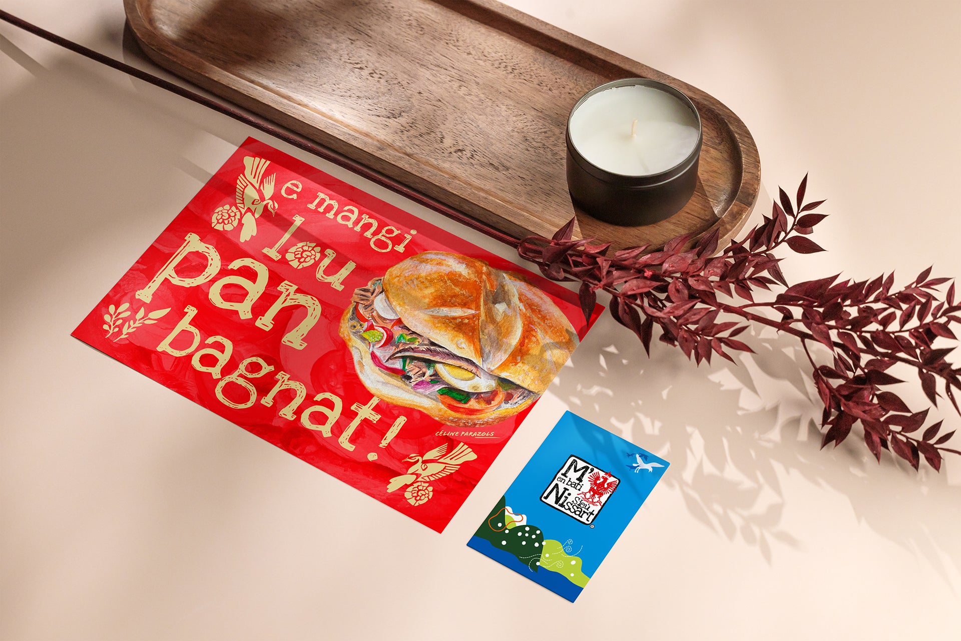 Carte-postale-pan-bagnat-de-nice