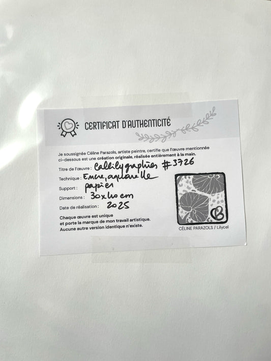 5 bouteilles de saké en couleur - Œuvre originale