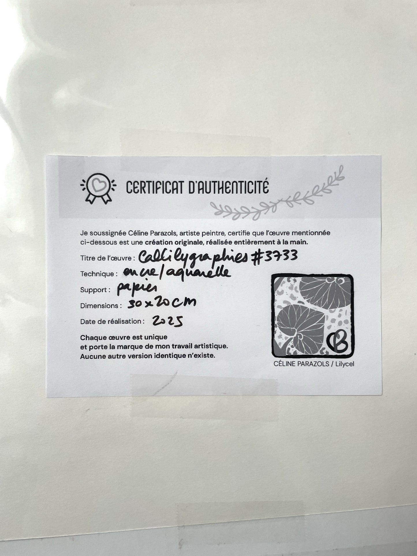 Bouteilles de saké - Œuvre originale