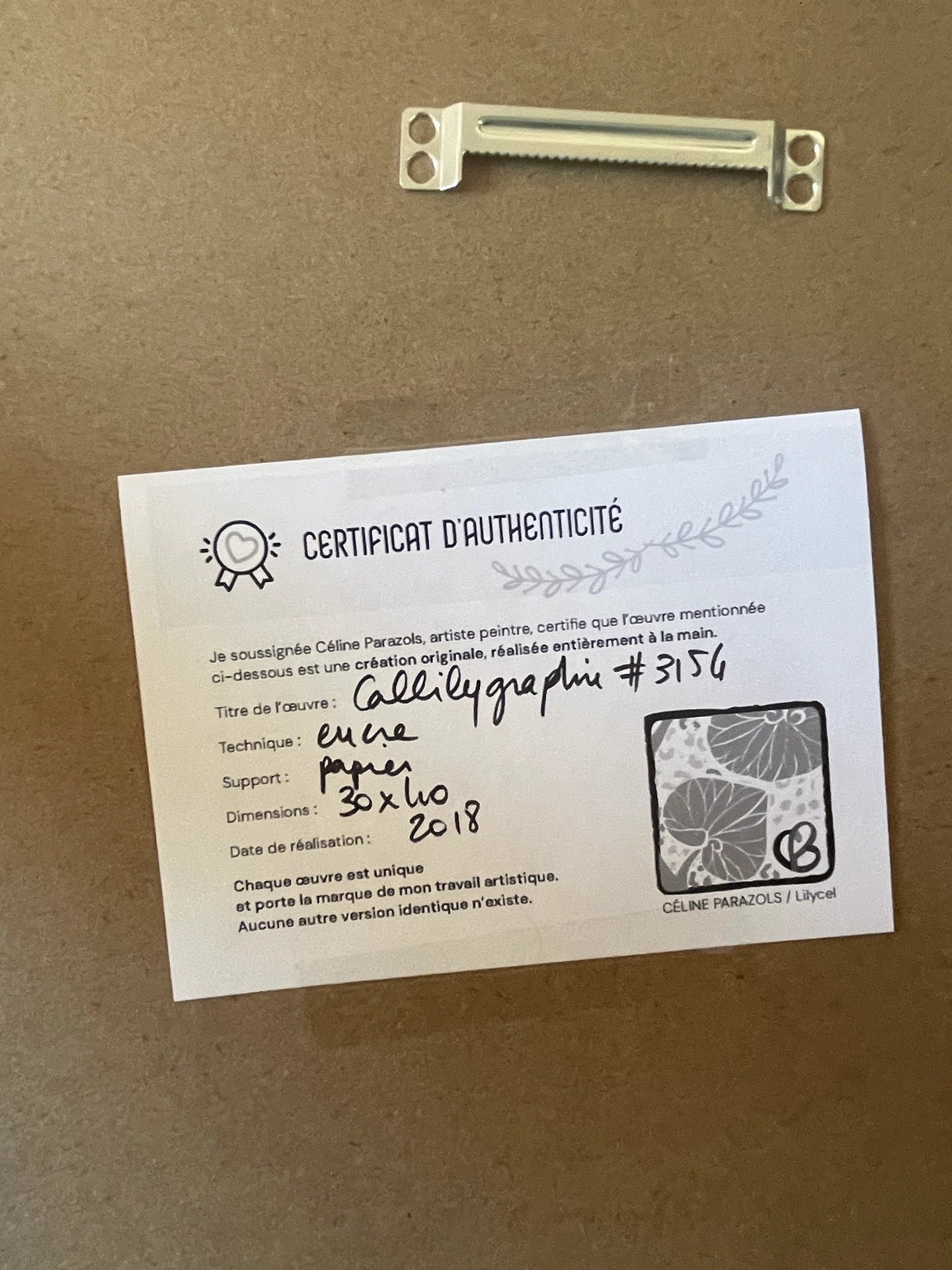 Certificat_d'authenticité_encre rue japonaise