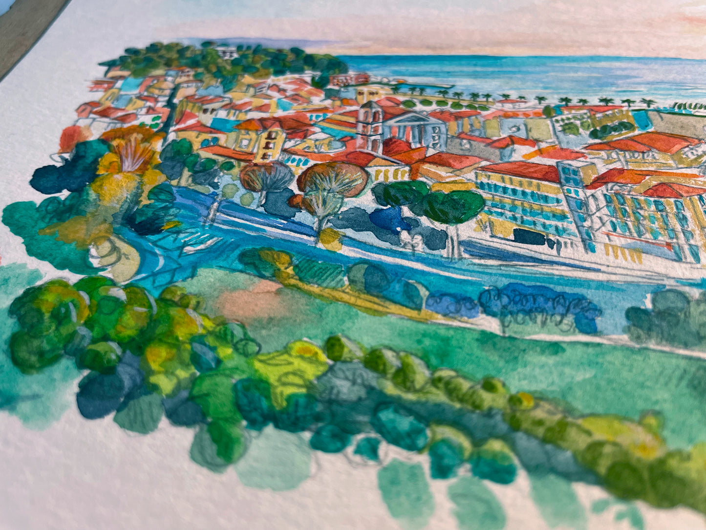 Focus-aquarelle-vue-de-nice