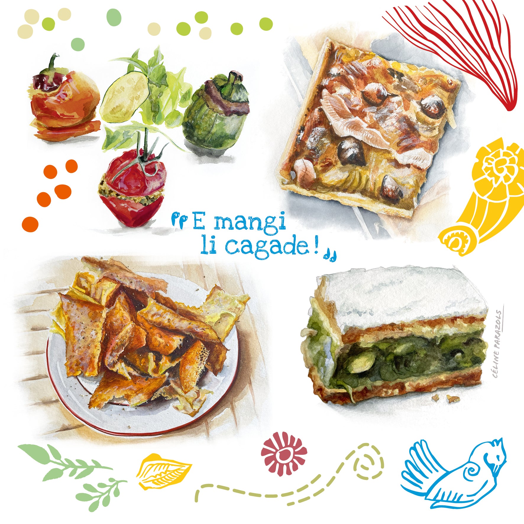 Illustration Cagade 150x150 mm