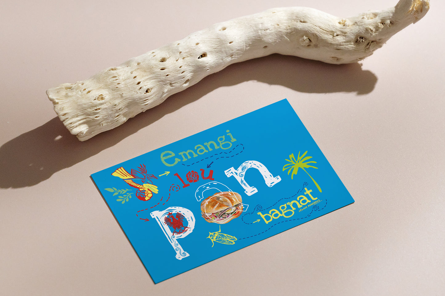 Lou Pan Bagnat fond azur - modèle immersive