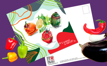 Carte postale " Li farcit " Modèle immersive - Studio Cartes Postales Nice