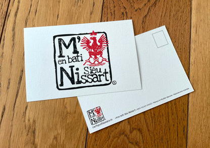Carte postale " Logo M’enBatiSieùNissart® " - Studio Cartes Postales Nice
