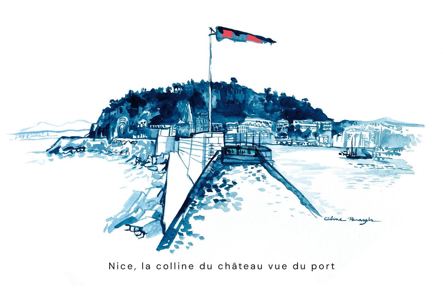 Nice Colline du chateau vue du port
