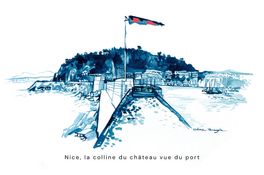 Nice Colline du chateau vue du port