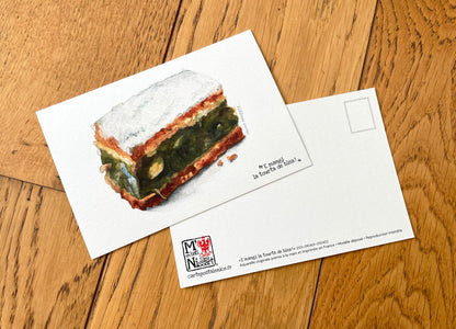 Carte postale " La Tourta de Bléa " Modèle basique - Studio Cartes Postales Nice