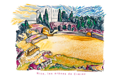 carte postale Nice-arenes-de-cimiez