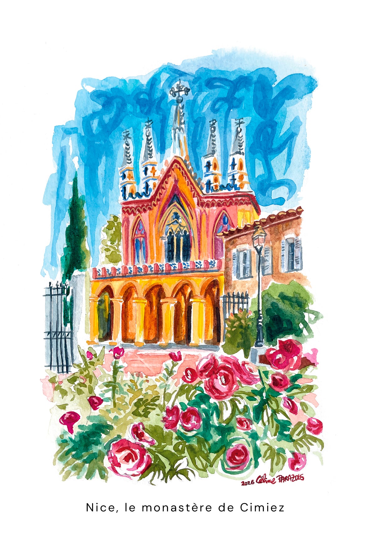 carte postale Nice-monastere-de-cimiez