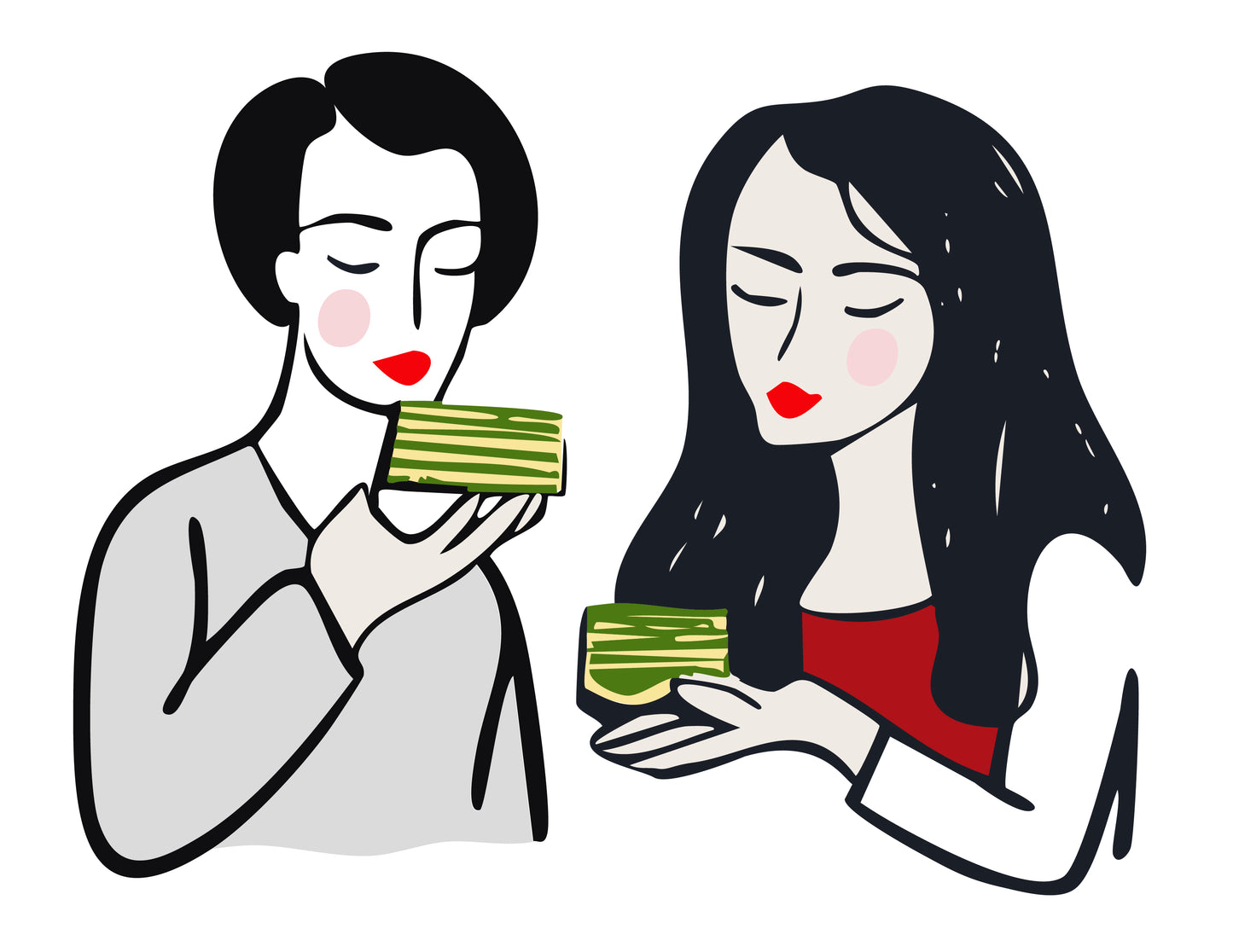 illustration Amies tourte blettes