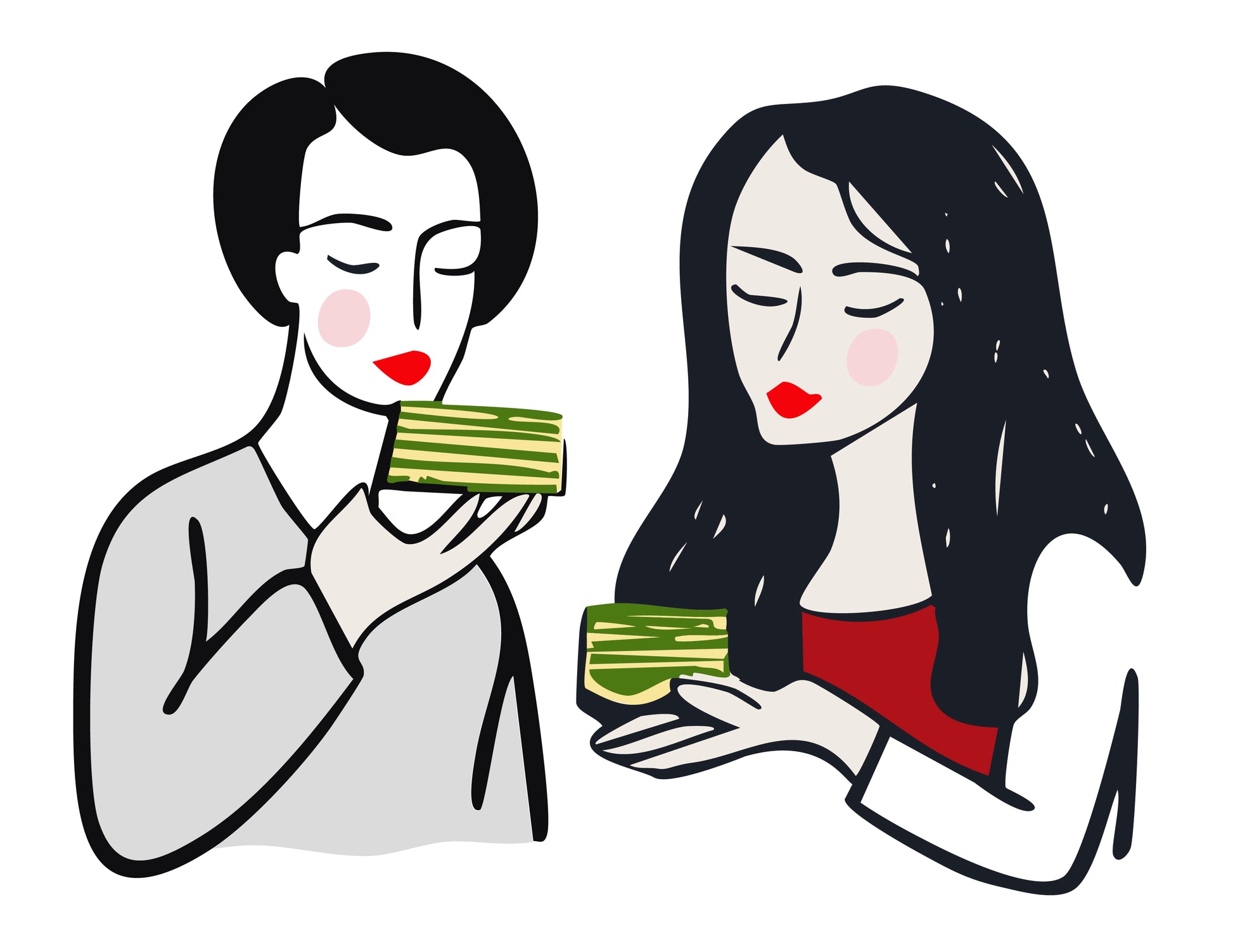 illustration Amies tourte blettes