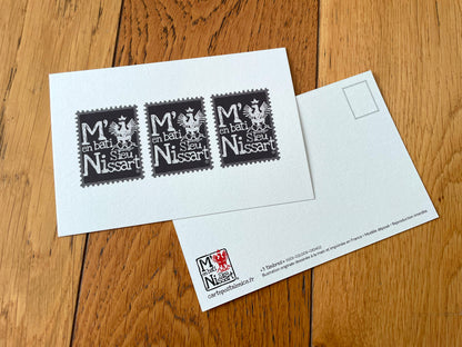 Carte postale " 3 timbres M'en Bati Sieù Nissart " - Studio Cartes Postales Nice