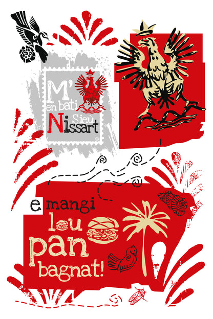Affiche " Aigle e mangi " - Studio Cartes Postales Nice