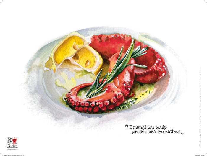 Affiche Poulpe grillé