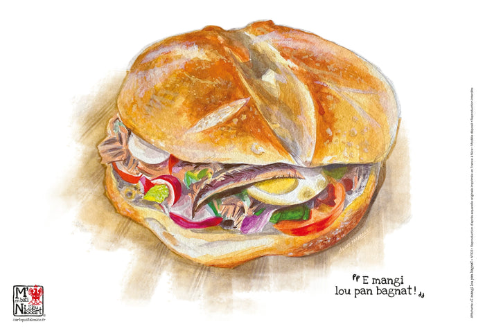 Affichette Pan-bagnat