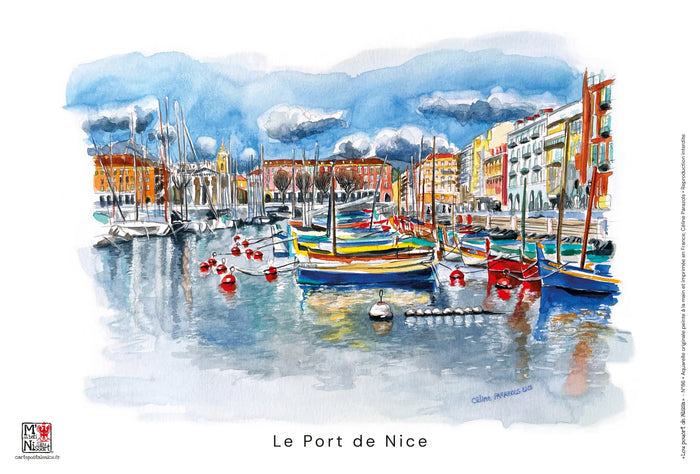 Affichette Port de Nice