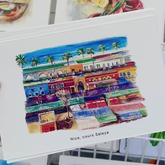 vidéo carte postale du cours saleya
